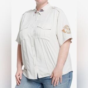 Her Universe Indiana Jones Expedition Woven Button-Up Cosplay